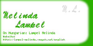melinda lampel business card